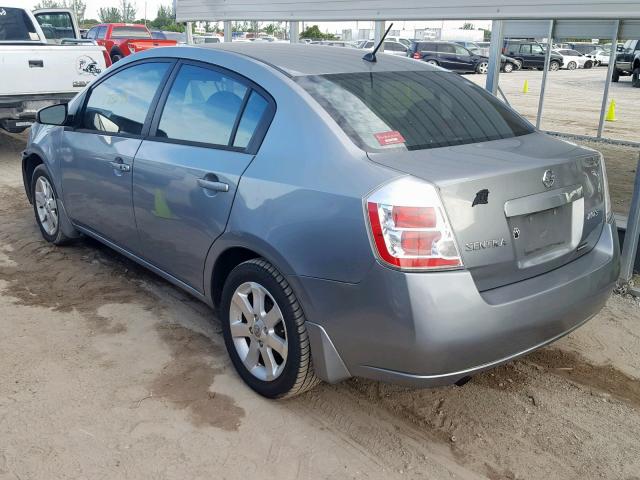 3N1AB61E47L663342 - 2007 NISSAN SENTRA 2.0 GRAY photo 3