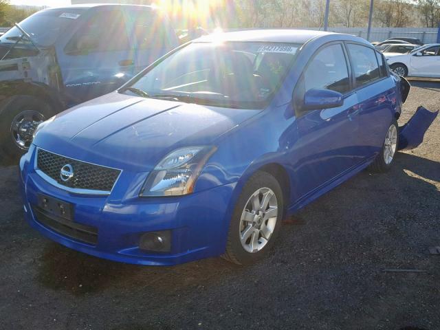 3N1AB6APXAL718384 - 2010 NISSAN SENTRA 2.0 BLUE photo 2