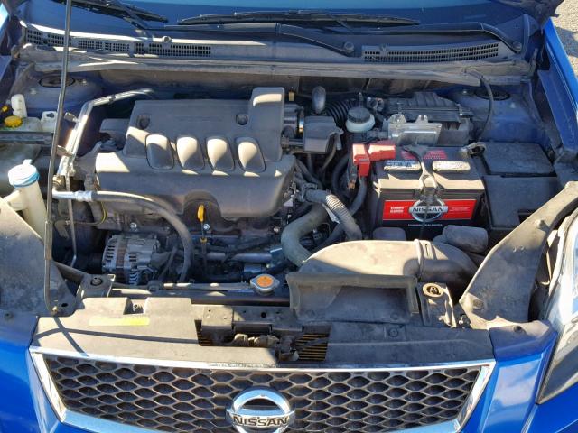 3N1AB6APXAL718384 - 2010 NISSAN SENTRA 2.0 BLUE photo 7