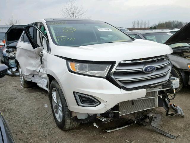 2FMPK4J81GBC54261 - 2016 FORD EDGE SEL WHITE photo 1