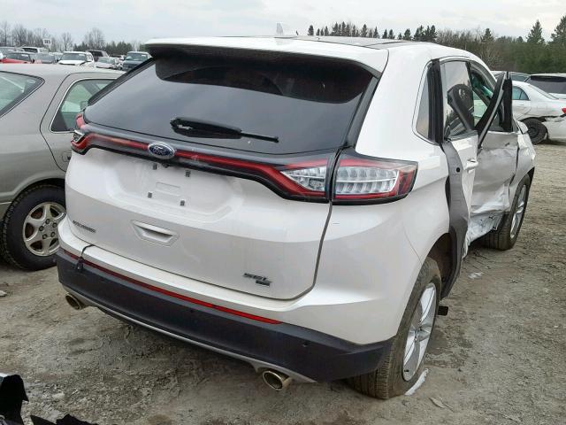 2FMPK4J81GBC54261 - 2016 FORD EDGE SEL WHITE photo 4