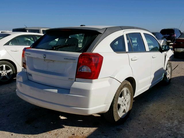 1B3HB48A99D222478 - 2009 DODGE CALIBER SX WHITE photo 4