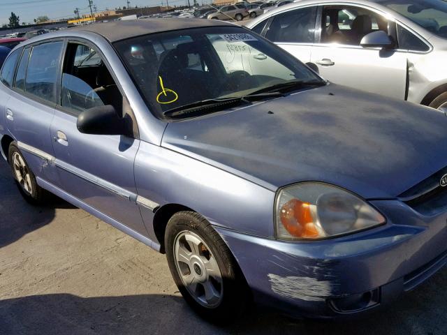 KNADC165946190978 - 2004 KIA RIO CINCO BLUE photo 9