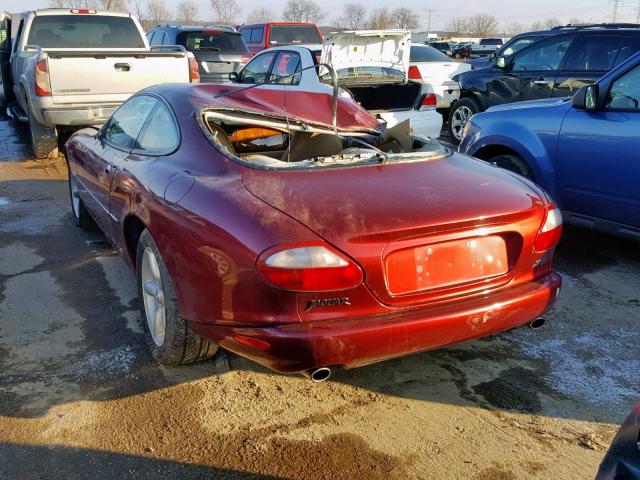 SAJGX5743VC001389 - 1997 JAGUAR XK8 RED photo 3