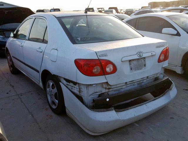 1NXBR32E25Z404678 - 2005 TOYOTA COROLLA SE WHITE photo 3