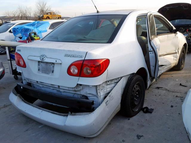 1NXBR32E25Z404678 - 2005 TOYOTA COROLLA SE WHITE photo 4