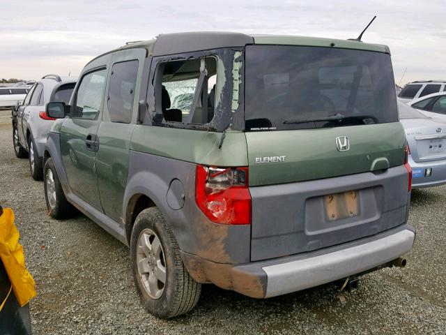 5J6YH28615L026767 - 2005 HONDA ELEMENT EX GREEN photo 3