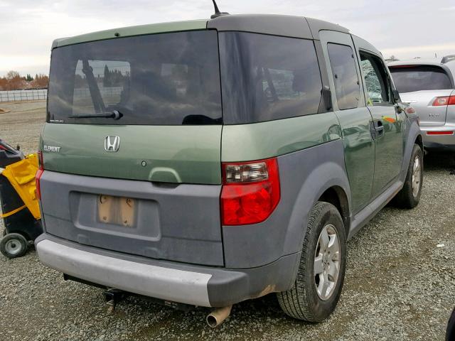 5J6YH28615L026767 - 2005 HONDA ELEMENT EX GREEN photo 4