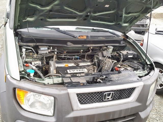 5J6YH28615L026767 - 2005 HONDA ELEMENT EX GREEN photo 7