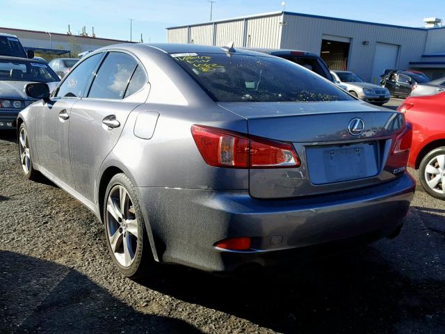 JTHBF5C20D5185482 - 2013 LEXUS IS 250 GRAY photo 3