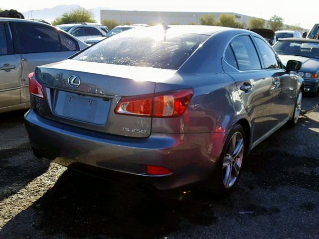 JTHBF5C20D5185482 - 2013 LEXUS IS 250 GRAY photo 4