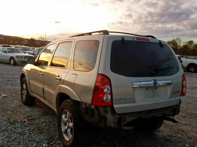 4F2CZ06185KM27943 - 2005 MAZDA TRIBUTE S SILVER photo 3