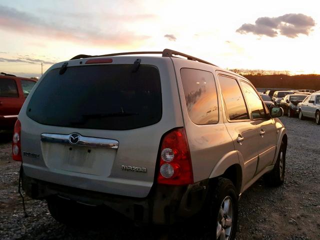 4F2CZ06185KM27943 - 2005 MAZDA TRIBUTE S SILVER photo 4