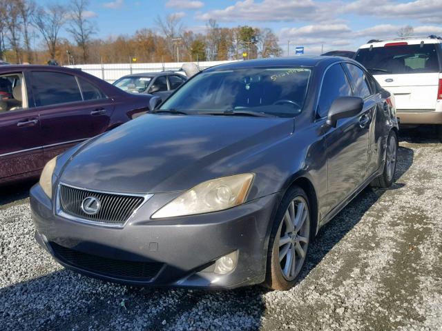 JTHBK262875049501 - 2007 LEXUS IS 250 GRAY photo 2