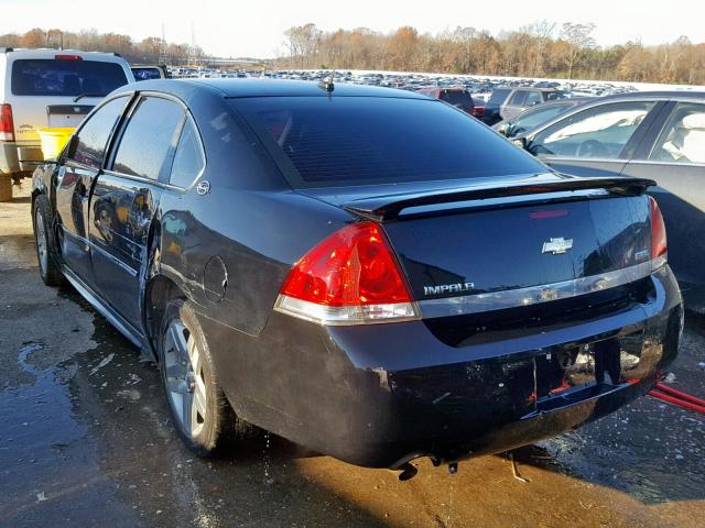 2G1WC57M291238529 - 2009 CHEVROLET IMPALA 2LT BLACK photo 3