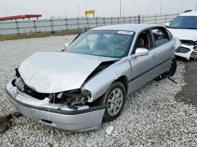 2G1WF52E849110846 - 2004 CHEVROLET IMPALA SILVER photo 2