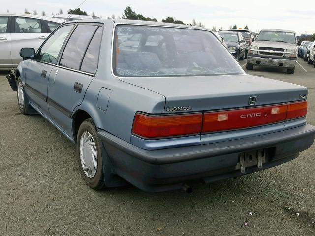 1HGED3543LA095127 - 1990 HONDA CIVIC DX BLUE photo 3