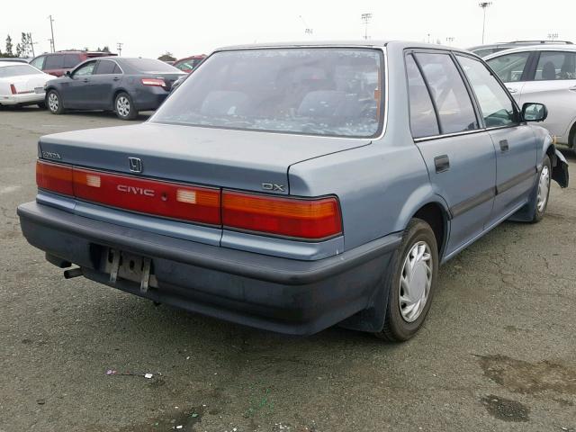 1HGED3543LA095127 - 1990 HONDA CIVIC DX BLUE photo 4