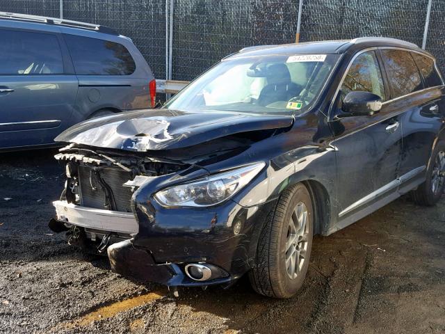 5N1AL0MM7DC322563 - 2013 INFINITI JX35 BASE BLACK photo 2