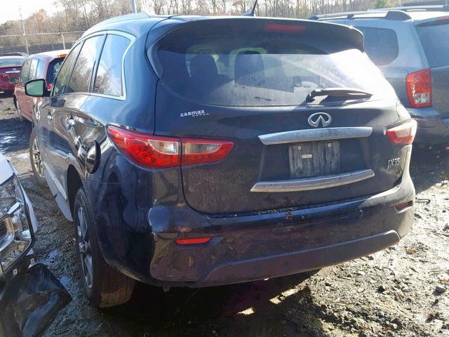 5N1AL0MM7DC322563 - 2013 INFINITI JX35 BASE BLACK photo 3