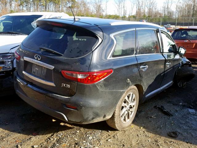 5N1AL0MM7DC322563 - 2013 INFINITI JX35 BASE BLACK photo 4