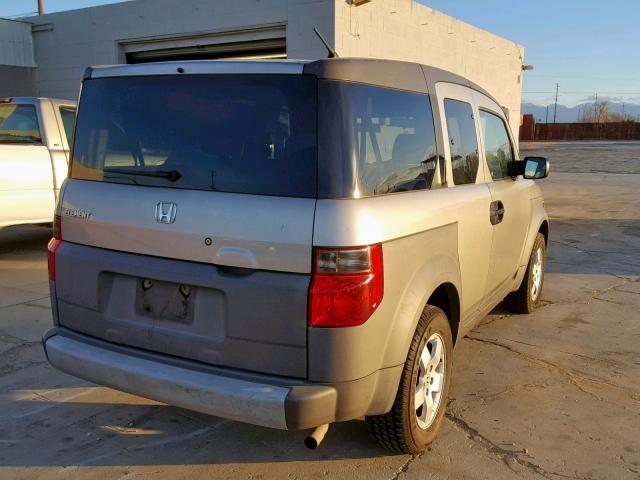 5J6YH17503L007255 - 2003 HONDA ELEMENT EX SILVER photo 4