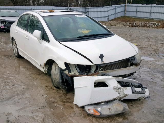 2HGFA16039H035890 - 2009 HONDA CIVIC EXL WHITE photo 1