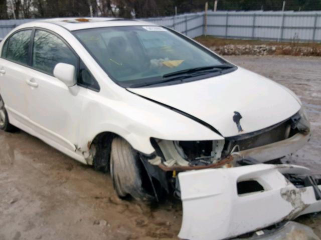 2HGFA16039H035890 - 2009 HONDA CIVIC EXL WHITE photo 9