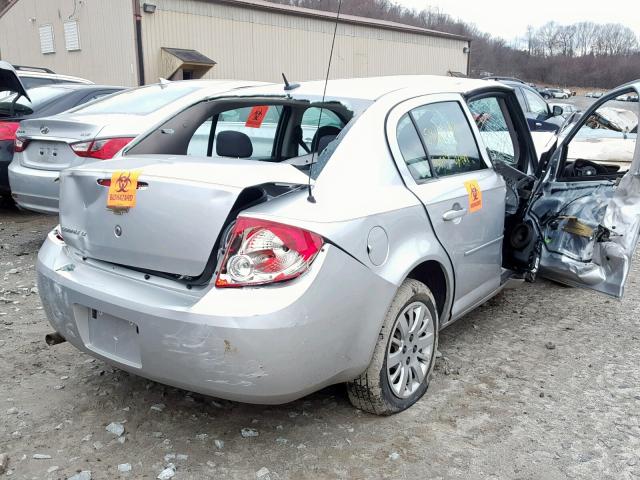 1G1AT58H597122837 - 2009 CHEVROLET COBALT LT SILVER photo 4