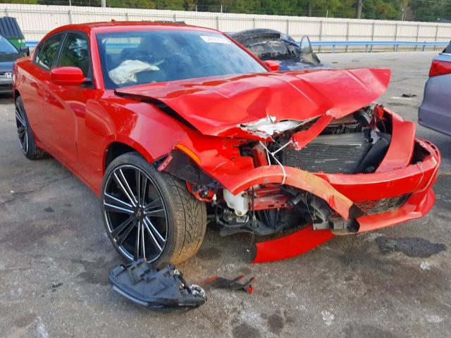 2C3CDXHG7FH721985 - 2015 DODGE CHARGER SX RED photo 1