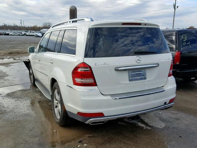 4JGBF7BE8CA766724 - 2012 MERCEDES-BENZ GL 450 4MA WHITE photo 3