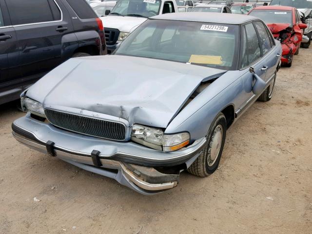 1G4HP52L6SH453185 - 1995 BUICK LESABRE CU BLUE photo 2