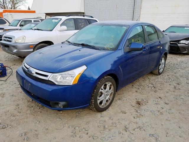 1FAHP36NX9W209216 - 2009 FORD FOCUS SES BLUE photo 2