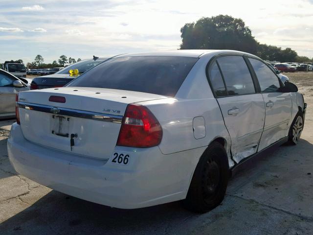 1G1ZS51836F229368 - 2006 CHEVROLET MALIBU LS WHITE photo 4