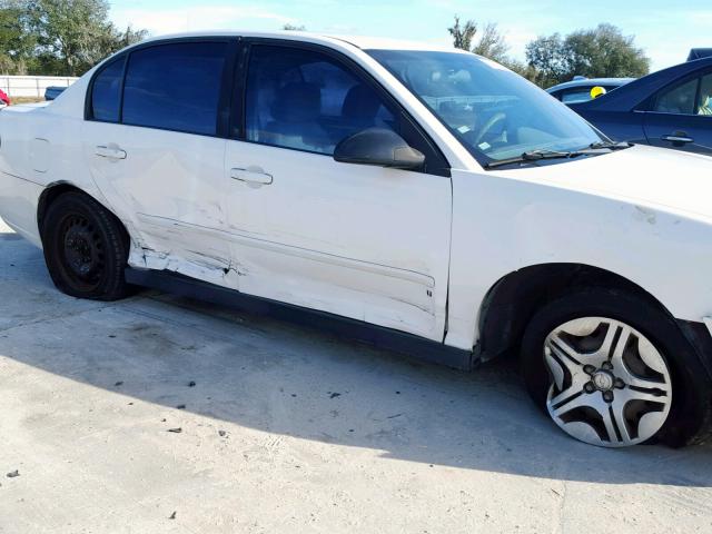 1G1ZS51836F229368 - 2006 CHEVROLET MALIBU LS WHITE photo 9