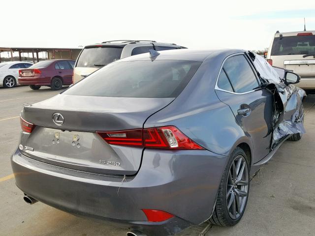 JTHBF1D26F5050386 - 2015 LEXUS IS 250 GRAY photo 4