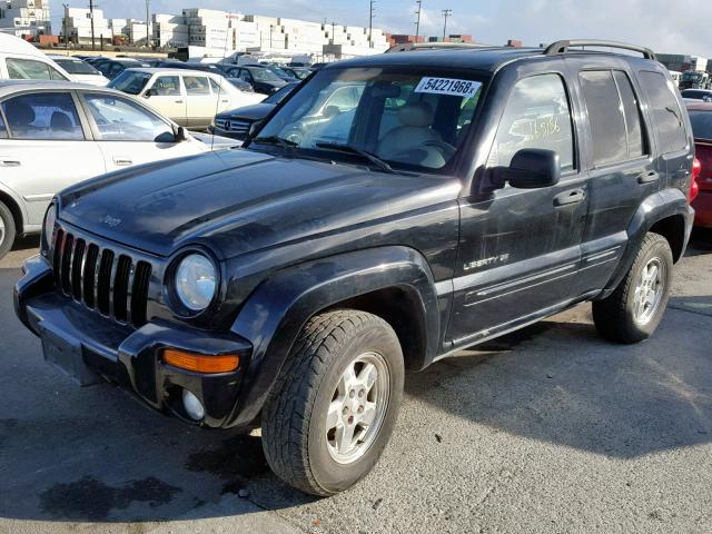 1J4GL58KX2W107270 - 2002 JEEP LIBERTY LI BLACK photo 2