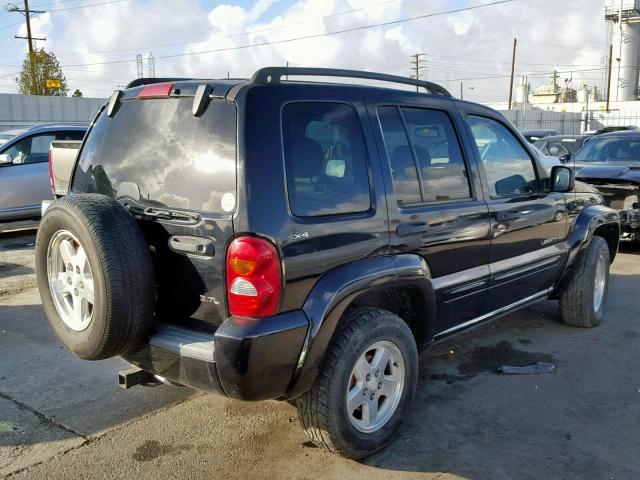 1J4GL58KX2W107270 - 2002 JEEP LIBERTY LI BLACK photo 4