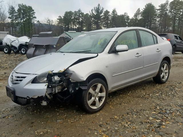 JM1BK124X61453392 - 2006 MAZDA 3 S SILVER photo 2