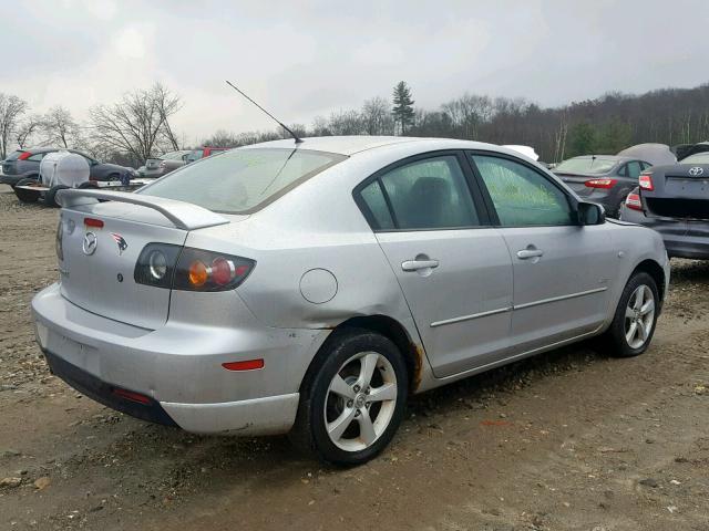 JM1BK124X61453392 - 2006 MAZDA 3 S SILVER photo 4