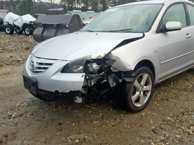 JM1BK124X61453392 - 2006 MAZDA 3 S SILVER photo 9