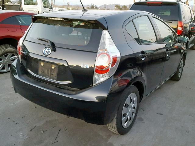 JTDKDTB35E1571569 - 2014 TOYOTA PRIUS C BLACK photo 4