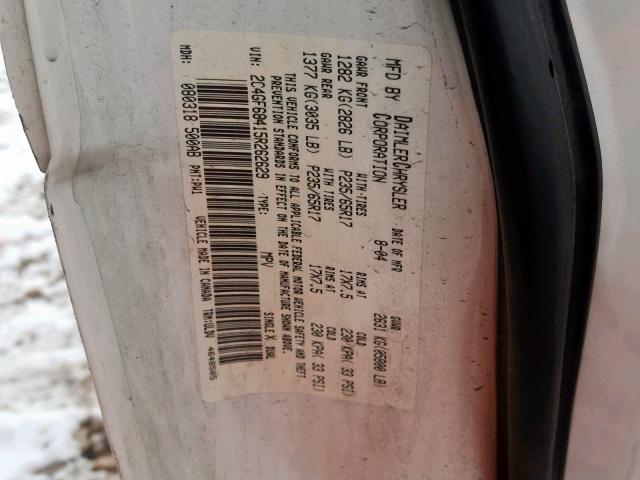 2C4GF68415R262629 - 2005 CHRYSLER PACIFICA T CREAM photo 10