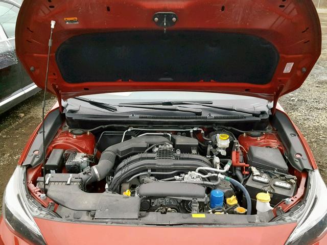 4S3GTAW6XJ3727654 - 2018 SUBARU IMPREZA LI RED photo 7