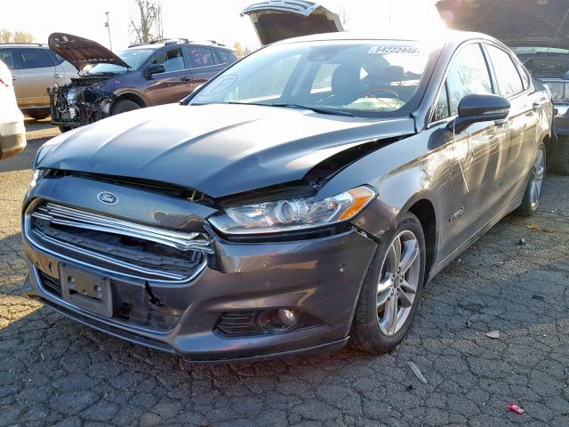 3FA6P0RU5FR258248 - 2015 FORD FUSION TIT GRAY photo 2