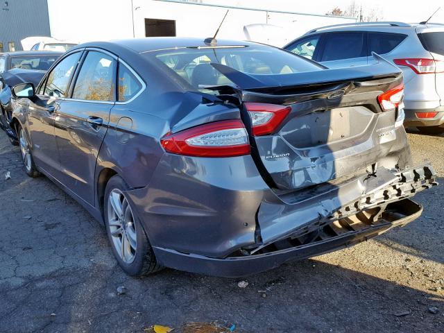 3FA6P0RU5FR258248 - 2015 FORD FUSION TIT GRAY photo 3