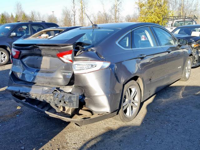 3FA6P0RU5FR258248 - 2015 FORD FUSION TIT GRAY photo 4