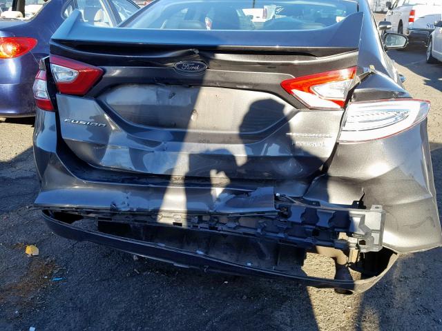 3FA6P0RU5FR258248 - 2015 FORD FUSION TIT GRAY photo 9