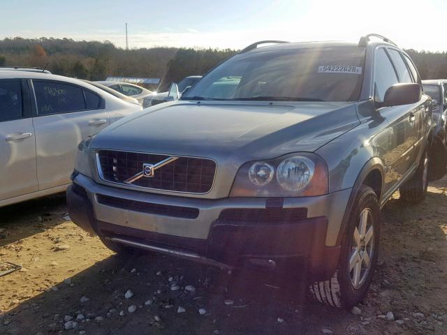 YV4CZ592661227262 - 2006 VOLVO XC90 GREEN photo 2