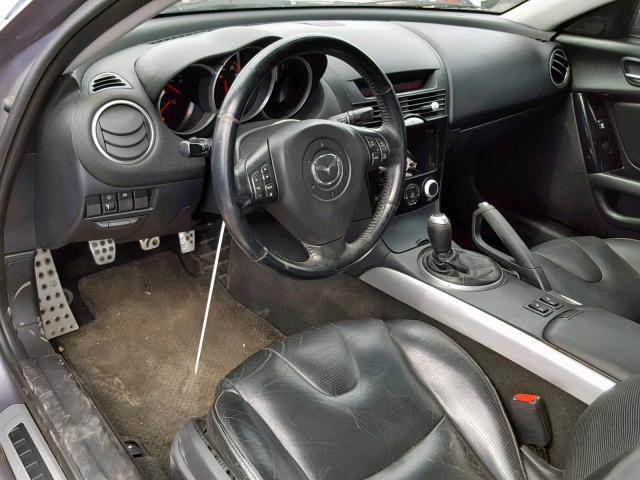 JM1FE173150141345 - 2005 MAZDA RX8 SILVER photo 9